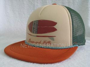 Screen Printing Foam Trucker Cap with lace